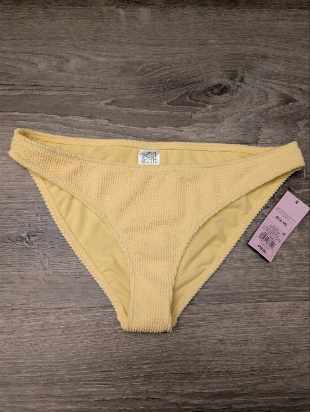 wild fable Soft Yellow Terry Bikini Bottom
